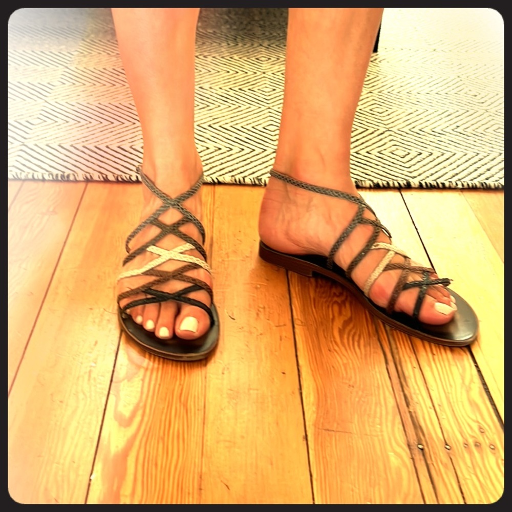 MIA multicolored strapped sandals
